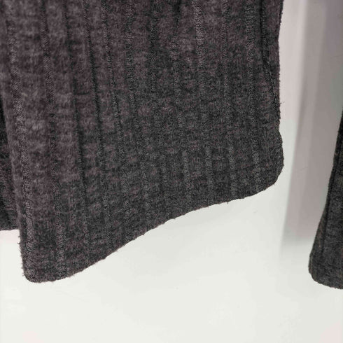 レース付き L/S リブ ポロニット cool レディース