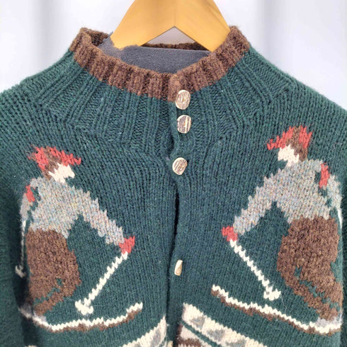 ポロバイラルフローレン Polo by RALPH LAUREN HAND KNIT ウール スキー カウチンニットカーディガン メンズ LL