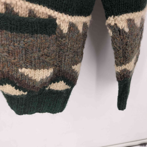 ポロバイラルフローレン Polo by RALPH LAUREN HAND KNIT ウール スキー カウチンニットカーディガン メンズ LL
