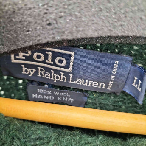 ポロバイラルフローレン Polo by RALPH LAUREN HAND KNIT ウール スキー カウチンニットカーディガン メンズ LL