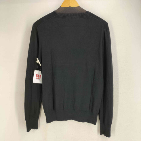 バーバリーブラックレーベル BURBERRY BLACK LABEL ロゴ刺繍 チェック シルクコットン ニットカーディガン メンズ JPN:2