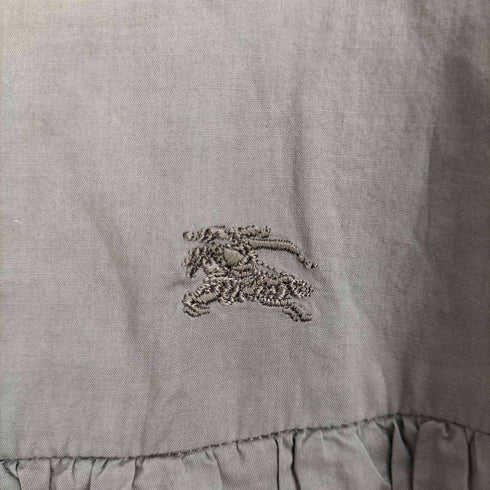 バーバリーブルーレーベル BURBERRY BLUE LABEL ロゴ刺繍 バルーンスリーブ ミニワンピース レディース EUR:38