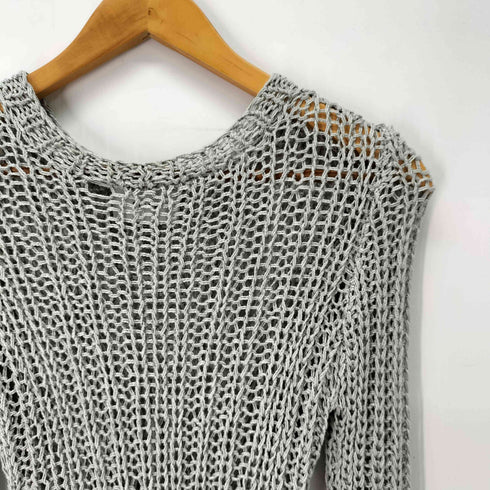 クラネ CLANE BACK SLIT CROCHET KNIT TOPS レディース FREE