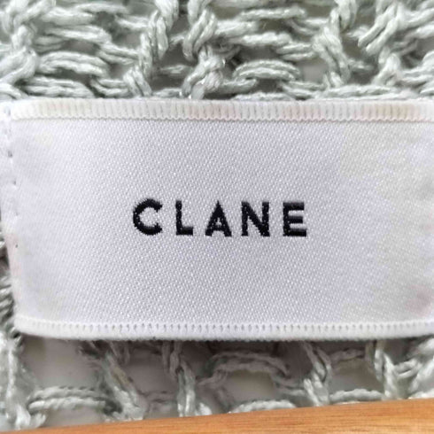 クラネ CLANE BACK SLIT CROCHET KNIT TOPS レディース FREE