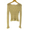 クラネ CLANE BOAT NECK CROCHET KNIT TOPS レディース JPN:1
