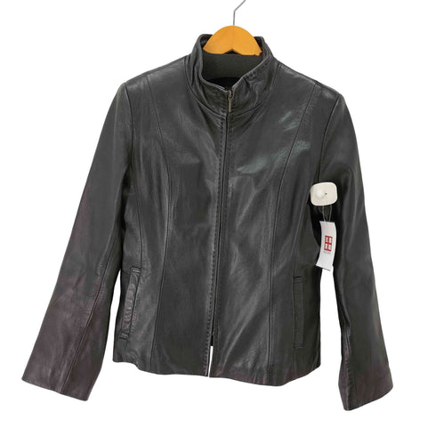 breckenridge ラムレザー シングルライダースジャケット レディース