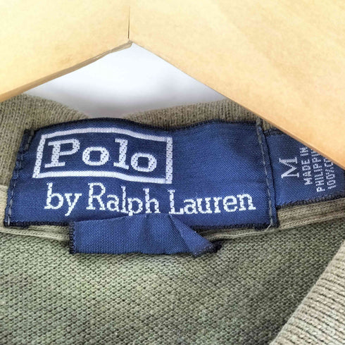 ポロバイラルフローレン Polo by RALPH LAUREN スモールポニー刺繍 カモ 鹿の子ポロシャツ メンズ import:M