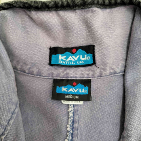 カブー KAVU USA製 ダック地 ハーフジッププルオーバー メンズ JPN:M
