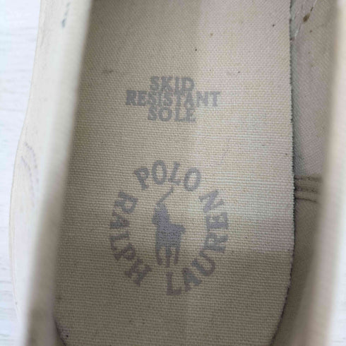 ポロラルフローレン POLO RALPH LAUREN ダック刺繍 キャンバス スリッポン メンズ 81/2 D