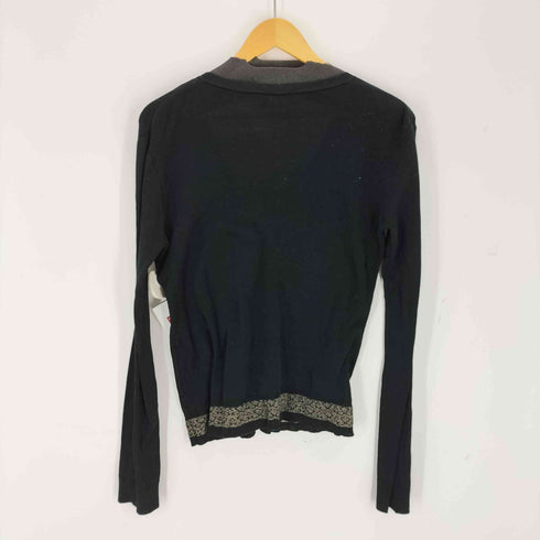 アニエスベー agnes b. MADE IN FRANCE リブ切替ニットカーディガン レディース 3