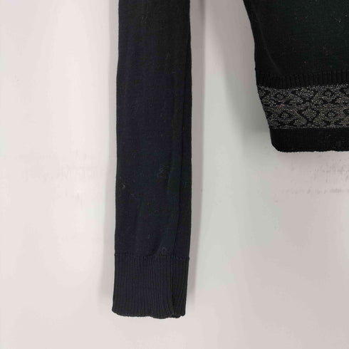 アニエスベー agnes b. MADE IN FRANCE リブ切替ニットカーディガン レディース 3