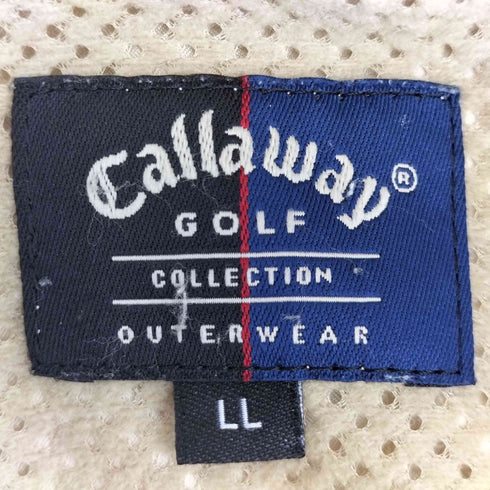 キャロウェイ Callaway GOLF ロゴ刺繍 裏地メッシュ デタッチャブル スリーブ ハーフジップ ジャケット メンズ LL