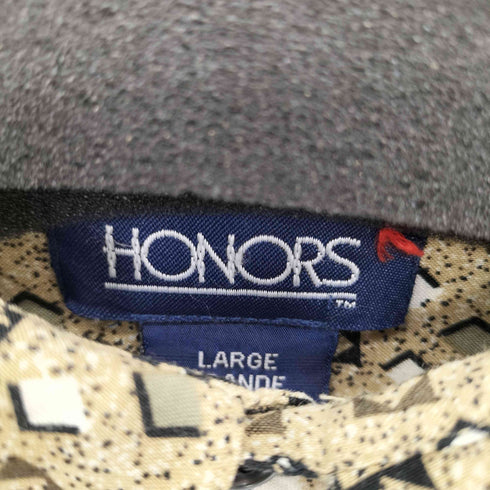 オナーズ HONORS 90s レーヨン 総柄 S/S シャツ メンズ JPN:L