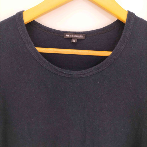 アンドゥムルメステール Ann DEMEULEMEESTER 00s 本人期 archive 背面heavenプリント クルーネック ロングスリーブカットソー メンズ 36