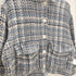 ザラ ZARA クロップド ショート ツイード シャツ ジャケット レディース import:XS