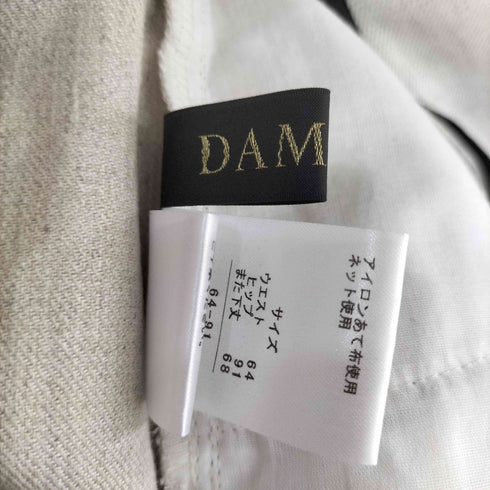 ダーマコレクション DAMA collection リネンコットンツイル セミワイドパンツ レディース
