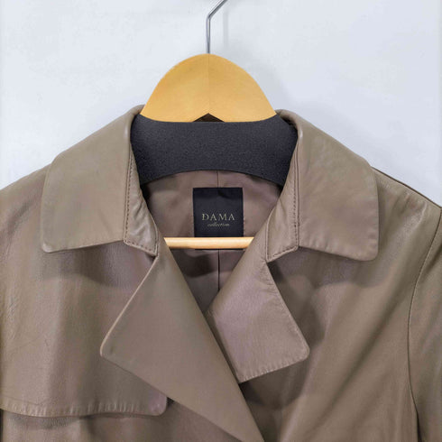 ダーマコレクション DAMA collection DAMA ラムレザートレンチコート レディース