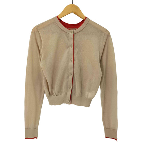 クラネ CLANE W FACE BICOLOR SHEER CARDIGAN レディース JPN:1