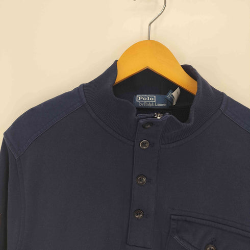 ポロバイラルフローレン Polo by RALPH LAUREN 25AW Loopback Fleece Utility Sweatshirt ルーズバック フリース ユーティリイティ スウェット シャツ メンズ import:M