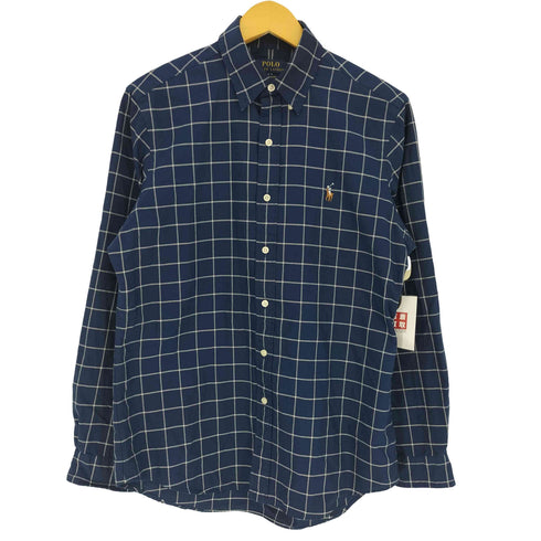 ポロラルフローレン POLO RALPH LAUREN クラシック フィット ウィンドウペン オックスフォード シャツ メンズ import:M