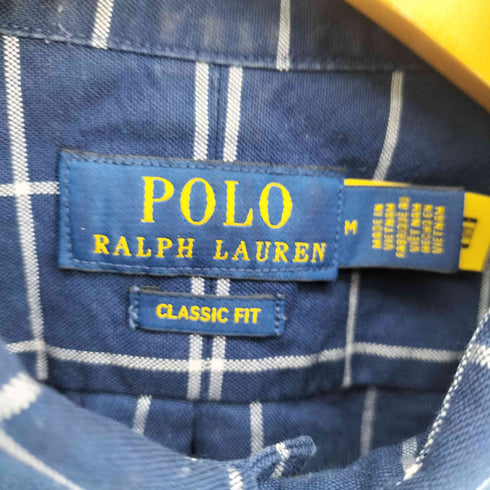 ポロラルフローレン POLO RALPH LAUREN クラシック フィット ウィンドウペン オックスフォード シャツ メンズ import:M