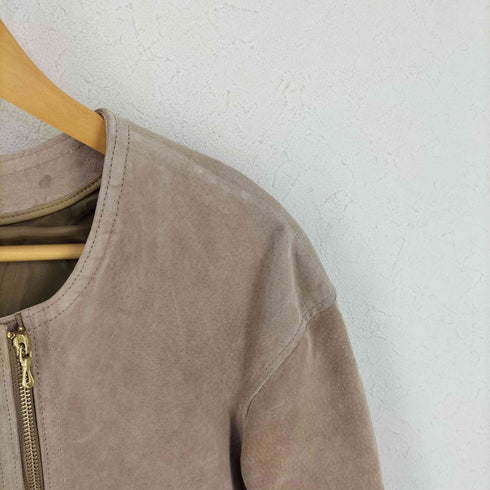 ナノユニバースザファーストフロアー nano・universe The 1st. Floor Pig Leather レザーコート レディース 36