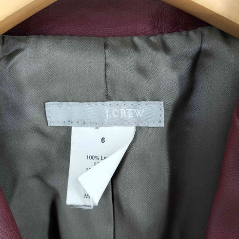 ジェイクルー J.CREW インド製 2B レザージャケット レディース 6