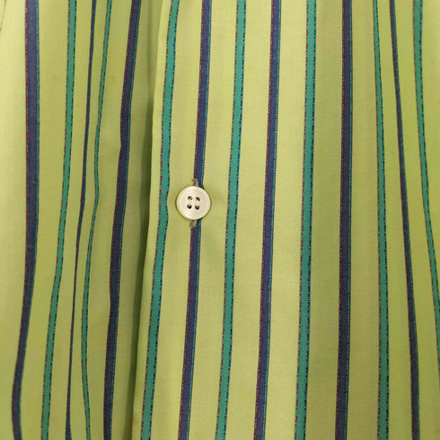 アイムプロダクトイッセイミヤケ im product ISSEY MIYAKE 80S SSP ストライプ コットン バンドカラーシャツ メンズ JPN:M