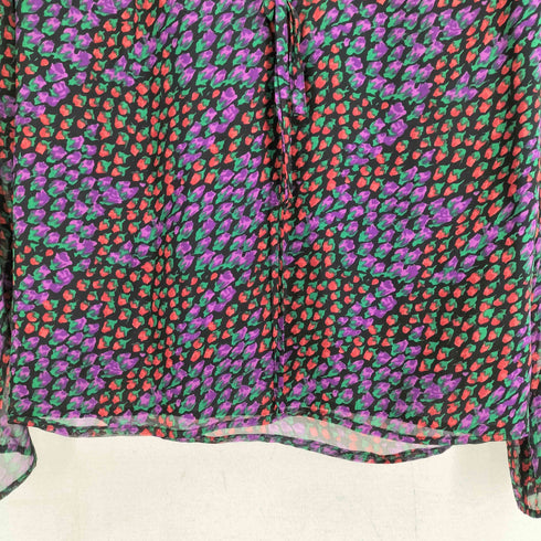 RAQUEL DINIZ イタリア製 シルク100 花柄シアーブラウス レディース EUR:40