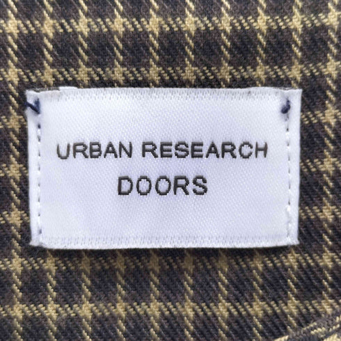 アーバンリサーチドアーズ URBAN RESEARCH DOORS チェック柄バルーンスリーブワンピース レディース JPN:M