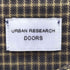 アーバンリサーチドアーズ URBAN RESEARCH DOORS チェック柄バルーンスリーブワンピース レディース JPN:M