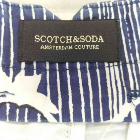 スコッチアンドソーダ SCOTCH&SODA 波柄 総柄 ハーフパンツ メンズ W30