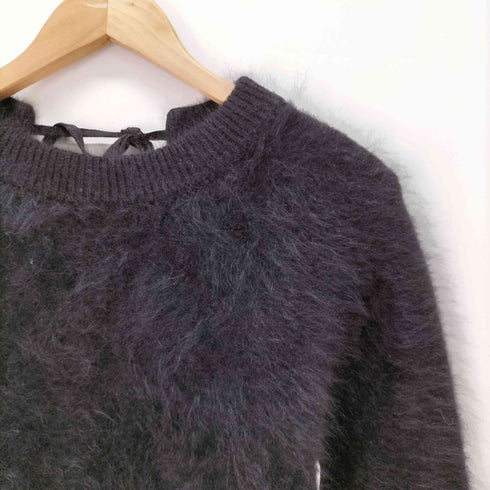 クラネ CLANE ANGOLA BACK OPEN KNIT TOPS レディース FREE