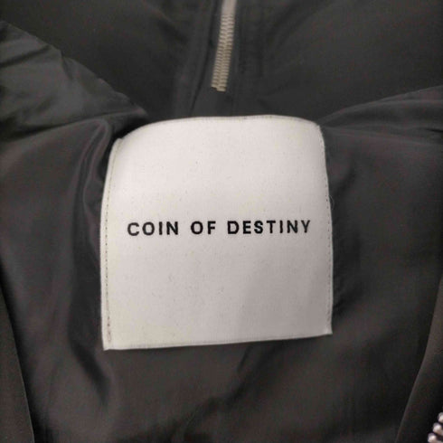 COIN OF DESTINY ギミック ジップ 中綿 パデット ベスト メンズ