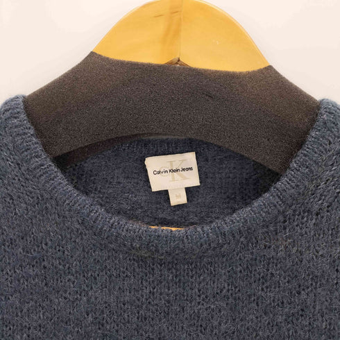 カルバンクラインジーンズ Calvin Klein Jeans イタリア製 モヘアナイロン クルーネックニット メンズ import:M