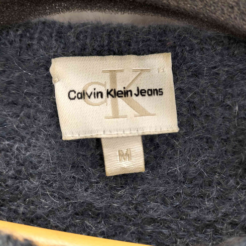 カルバンクラインジーンズ Calvin Klein Jeans イタリア製 モヘアナイロン クルーネックニット メンズ import:M