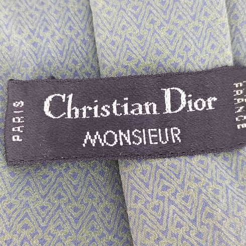 クリスチャンディオール Christian Dior シルク100% 総柄ネクタイ メンズ