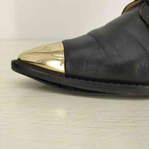 エリザベッタフランキ ELISABETTA FRANCHI レザー レースアップ メタル ドレスシューズ レディース EUR:37