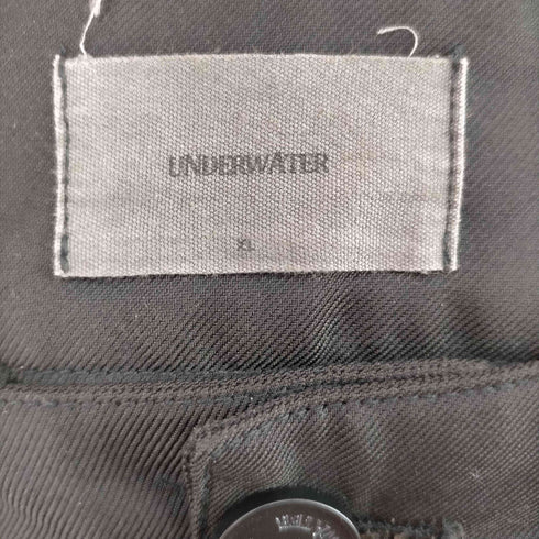 UNDERWATER ウエスト アジャスター ギミック ジップ 2WAY ボンテージ 2タック ワイド スラックス Y2K メンズ XL