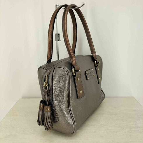 ケイトスペードニューヨーク kate spade NEW YORK ロゴプレート タッセル ミニボストンバッグ レディース