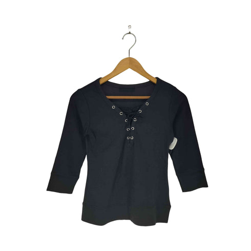 胸元レース カットソー レディース JPN:M