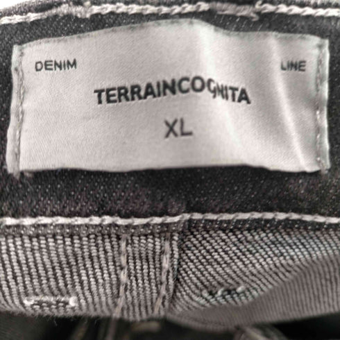 TERRAINCOGNITA ウォッシュド ワイドレッグ フレア デニム パンツ Dカン付き Y2K メンズ XL