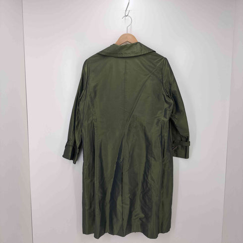 アクアスキュータム AQUASCUTUM 玉虫 ステンカラーコート レディース