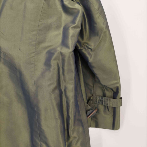 アクアスキュータム AQUASCUTUM 玉虫 ステンカラーコート レディース