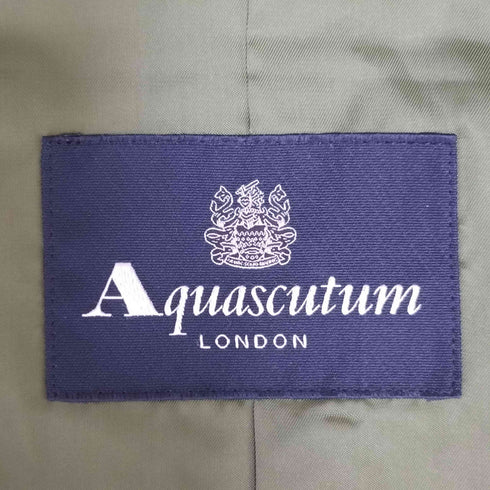 アクアスキュータム AQUASCUTUM 玉虫 ステンカラーコート レディース