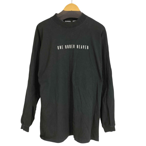 ONE UNDER HEAVEN 両面ロゴプリント L/S Tシャツ メンズ import:L