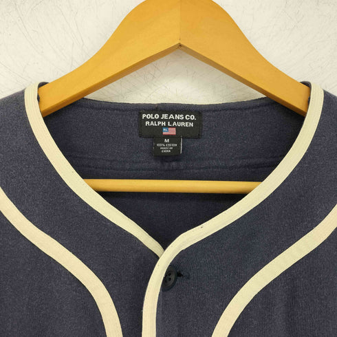 ポロジーンズカンパニーラルフローレン POLO JEANS COMPANY RALPH LAUREN 刺繍ロゴ ベースボールシャツ メンズ import:M