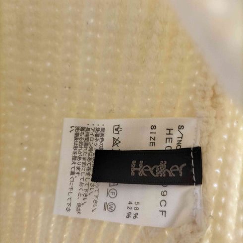 ヘザー Heather ハーフZIPニットPO レディース F