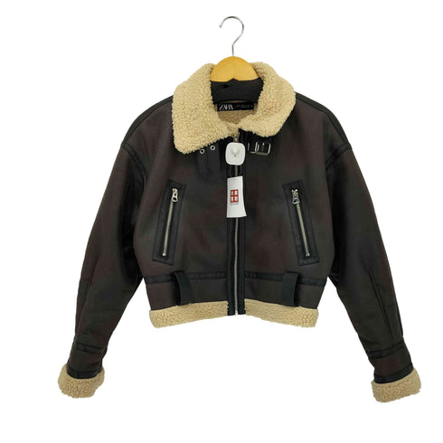 ザラ ZARA ダブルフェイス ショートジャケット レディース S