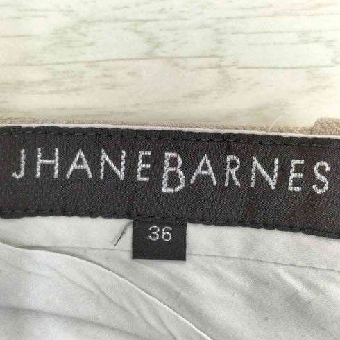 JHANE BARNES コットン リネン レーヨン 2タック ジップフライ ワイド スラックス パンツ メンズ FR:36-38